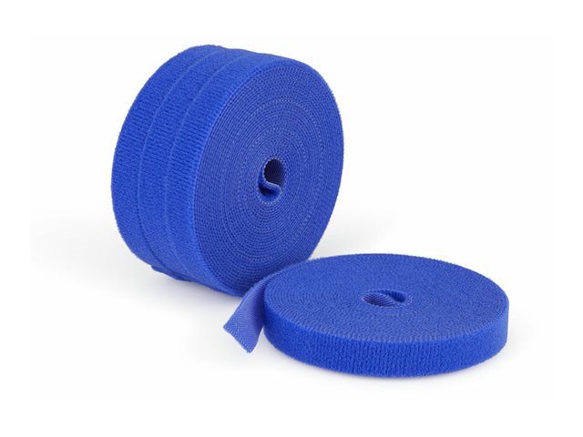 4-pack 4.6m Hook and Loop Roll blue