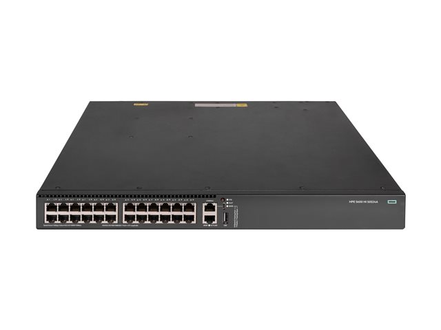 HPE FlexNetwork 5600 HI - Switch - 1-slot - L3 - Managed - 24 x 100/1000/2.5G/5G/10GBase-T + 4 x QSFP+ - rack-mountable - PoE Class 8 - BTO