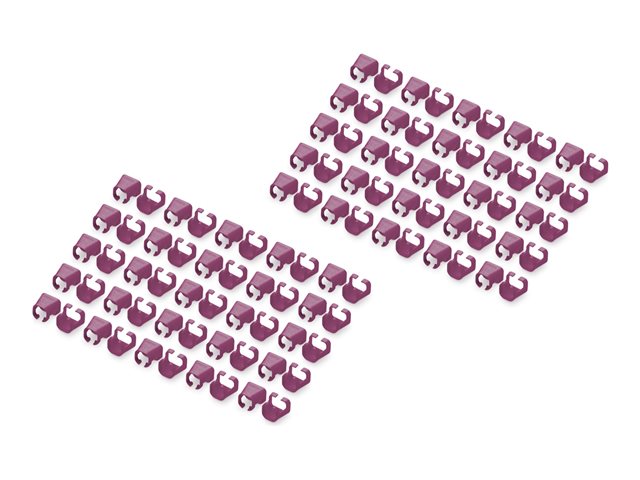 Color clips for RJ45 Plugs color magenta