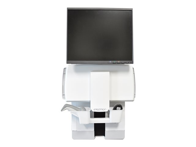 Ergotron StyleView - Mounting kit (keyboard shelf, wrist rest, mouse pouch, panel vertical lift) - for LCD display / PC equipment - patient room - steel - white - screen size: up to 24\"