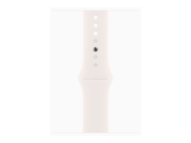 Apple Watch Series 11 GPS + Cellular 46mm Rose Gold Aluminium Case with Light Blush Sport Band - S/M