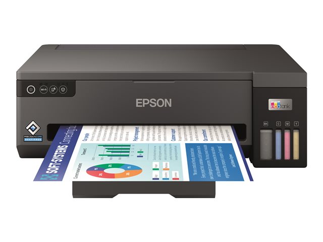 Epson EcoTank ET-14100 - Printer - colour - ink-jet - ITS - A3 - 4800 x 1200 dpi - up to 15 ppm (mono) / up to 8 ppm (colour) - capacity: 100 sheets - USB, Wi-Fi - black