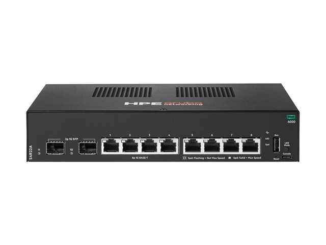 HPE Aruba Networking CX 6000 8p 10M/100M/1G 2p SFP 1G Switch