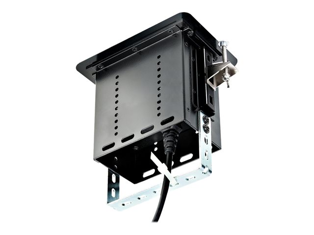 StarTech.com Single-Module Conference Table Connectivity Box-Customizable - Mounting plate - black