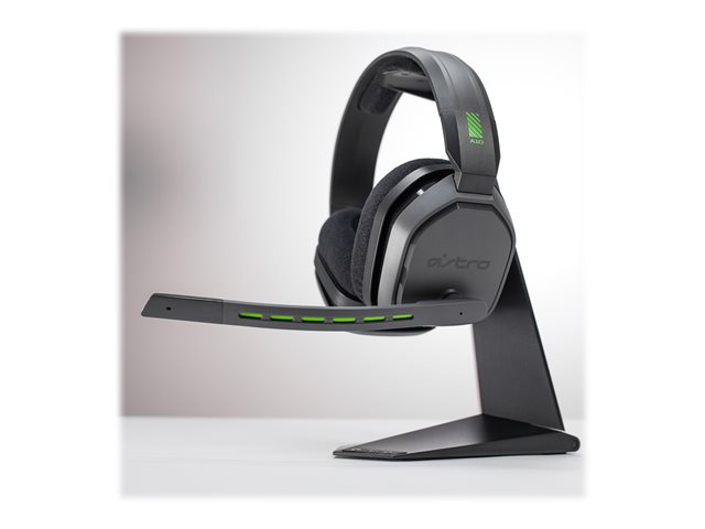 ASTRO A10 - Headset - full size - wired - 3.5 mm jack - grey, green - for Xbox One, Xbox One S, Xbox One X