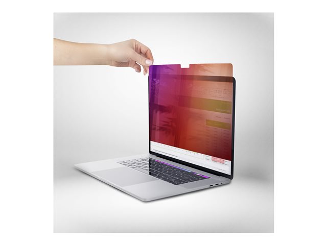 StarTech.com 16-inch MacBook Pro 21/23 Privacy Screen, Gold Filter w/Enhanced Privacy, Computer Security Shield, Double-Sided Screen Protector, +/- 30 Deg. - Notebook privacy filter (horizontal) - removable - adhesive - 16\" - gold, black