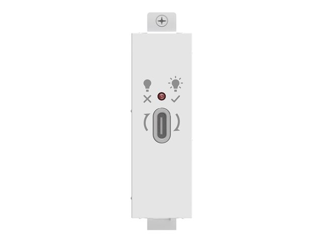 Modular AV faceplate component - USB C module - 3.2 type socket on the front - 3.2 type socket on the rear - supports 4k at 30 hz - supporting PD100 charging - fixes into techconnect surrounds - plastic - white