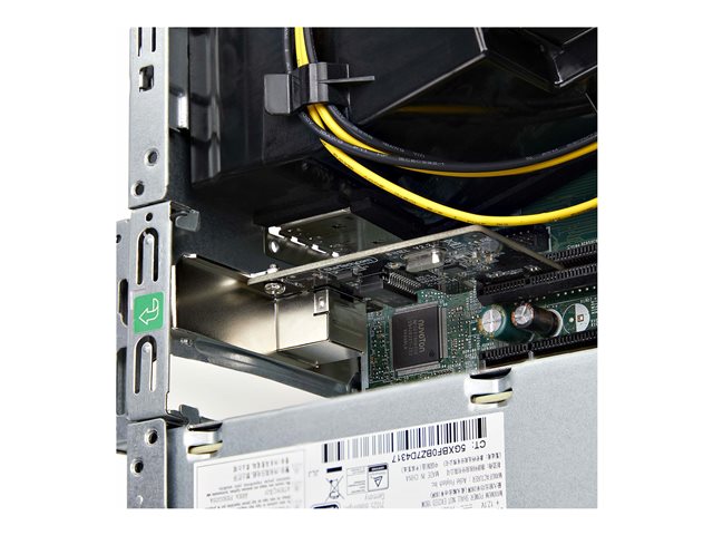 StarTech.com 1-Port Gigabit PCIe Network Adapter Card, TAA Compliant - Network adapter - PCIe low profile - Gigabit Ethernet x 1 - black - TAA Compliant