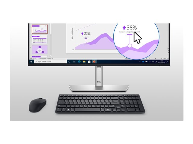 Dell Silent Mouse MS355 - Mouse - right and left-handed - optical LED - 3 buttons - wireless - 2.4 GHz, Bluetooth 5.1 LE - USB wireless receiver - black - with 3 years Advanced Exchange Service