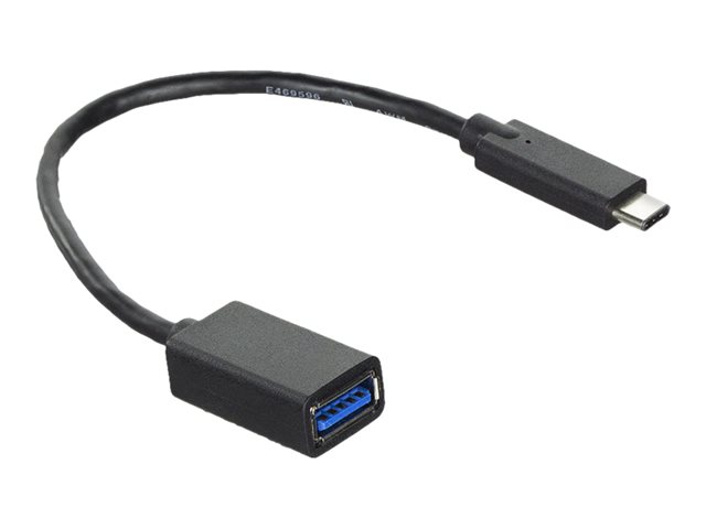 USB-adapter - 24 pin USB-C (M) naar USB type A (V) - USB 3.2 Gen 1 On-The-Go - 20 cm - zwart