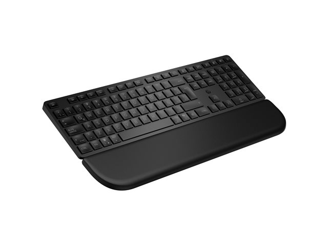 HP 580K - Keyboard - dual mode, 3-zone layout, multi-device, low profile key travel - full size - wireless - Bluetooth, 2.4 GHz - QWERTY - English - black