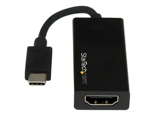 StarTech.com USB C to HDMI Adapter - USB 3.1 Type C Converter - 4K 30Hz UHD - Adapter - 24 pin USB-C male to HDMI female - 14.7 cm - black - 4K30Hz (3840 x 2160) support - for P/N: BNDTB10GI, BNDTB210GSFP, BNDTB410GSFP, BNDTB4M2E1, BNDTBUSB3142, TB3DK2DPM2