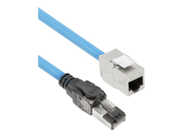 CAT6A S/FTP LSZH BU M/F 85.0M. 1 stk