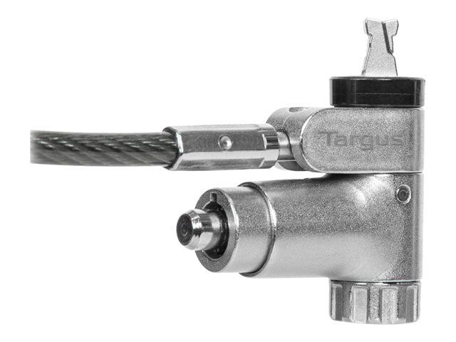 Targus DEFCON Ultimate - Security cable lock - universal keyed, with adaptable lock head - silver - 2 m