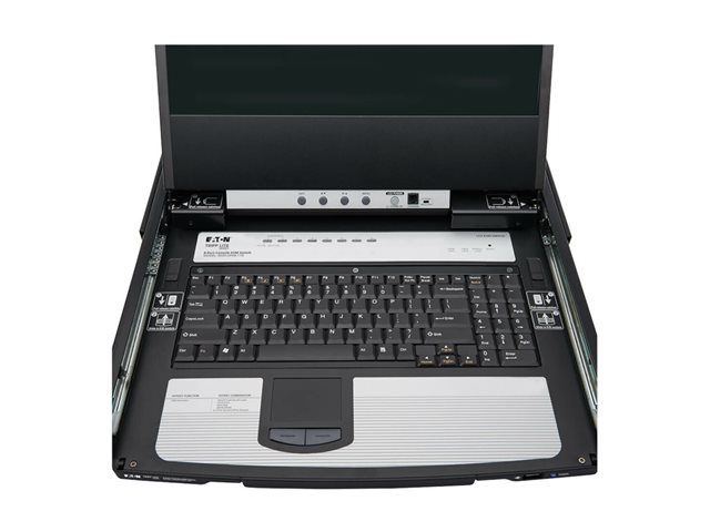 Eaton Tripp Lite Series DisplayPort KVM Console Switch 8-Port 17in LCD Dual Rail 1URM - KVM console with KVM switch - 8 ports - USB - 17\" - rack-mountable - 1920 x 1080 Full HD (1080p) @ 60 Hz - 8xDisplayPort - black - 1U - TAA Compliant