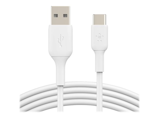 Belkin BoostCharge - USB cable - 24 pin USB-C (M) to USB (M) - 15 cm - white