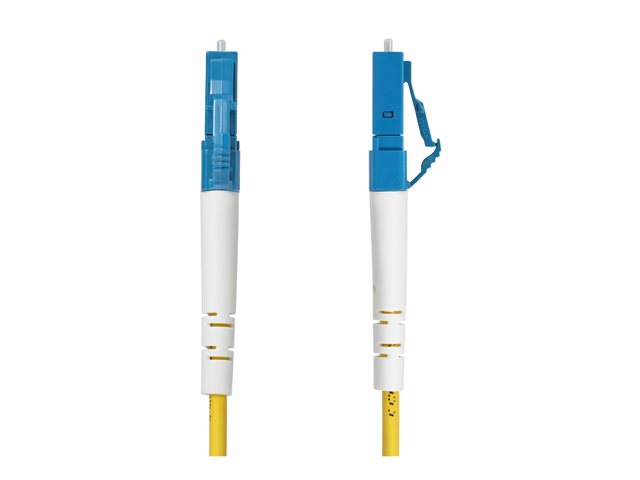 StarTech.com 1m (3.3ft) LC to SC (UPC) OS2 Single Mode Simplex Fiber Optic Cable, 9/125µm, Laser Optimized, 40G/100G, Bend Insensitive, Low Insertion Loss - LSZH Fiber Patch Cord (SPSMLCSC-OS2-1M) - Patch cable - LC/UPC single-mode (M) to SC/UPC single-mode (M) - 1 m - 2 mm - fibre optic - simplex - 9 / 125 micron - OS1/OS2 - halogen-free, bi-directional, passive - yellow