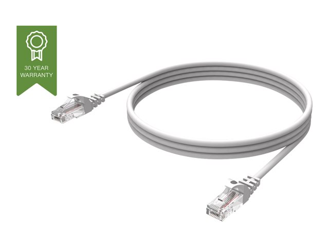 0.5 m CAT6 cable - RJ45 (m) to RJ45 (m) - utp - CAT 6 - 250 mhz - 24 awg - booted - white