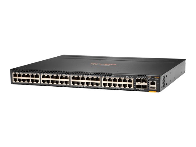 HPE Aruba 6300M - Switch - L3 - Managed - 48 x 10/100/1000 (1 PoE+) + 4 x 1 Gigabit / 10 Gigabit / 25 Gigabit / 50 Gigabit SFP56 (uplink / stacking) - front and side to back - rack-mountable - PoE+
