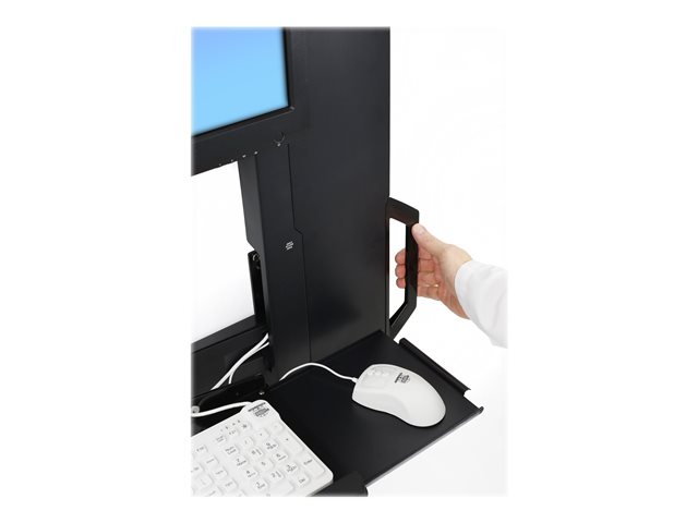 Ergotron StyleView Sit-Stand Vertical Lift, High Traffic Area - Mounting kit (vertical lift) - for LCD display / PC equipment - sit-stand system, high traffic area - black - screen size: up to 24\" - wall-mountable