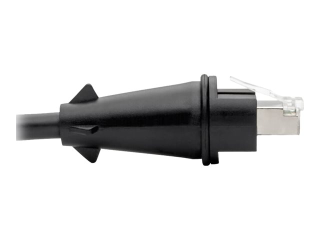 Eaton Tripp Lite Series Industrial Cat5e/Cat6 STP Ethernet Cable - RJ45 M/M, CMX Outdoor, IP68, 26 AWG, TAA, 33 ft. (10.05 m) - Patch cable - TAA Compliant - RJ-45 (M) to RJ-45 (M) - 10 m - STP - CAT 5e/6 - outdoor - black