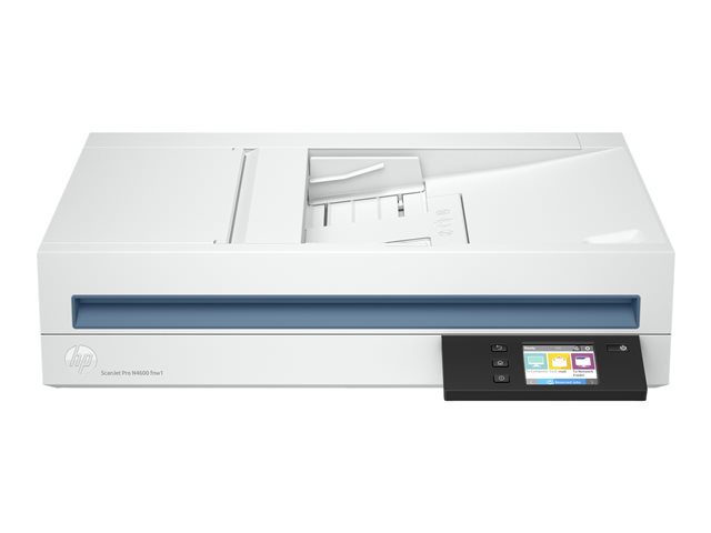 HP Scanjet Pro N4600 fnw1 - Document scanner - Contact Image Sensor (CIS) - Duplex - 216 x 5362 mm - 600 dpi x 1200 dpi - up to 40 ppm (mono) / up to 40 ppm (colour) - ADF (100 sheets) - up to 6000 scans per day - Gigabit LAN, USB 3.0, Wi-Fi(n)