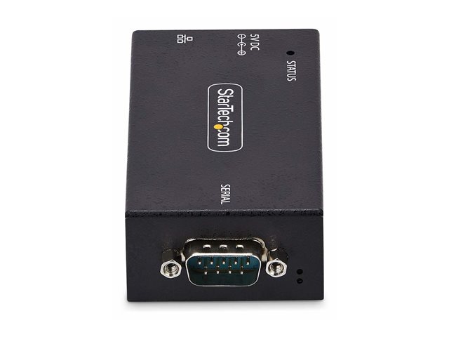 StarTech.com Serial to Ethernet Adapter, IP LAN to RS232 DB9 Converter - Device server - 100Mb LAN, RS-232 - wall / DIN rail mountable - TAA Compliant