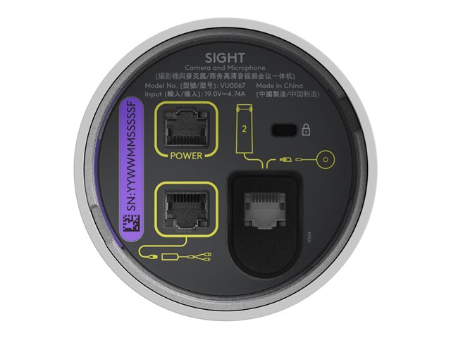 Logitech Sight - Conference camera - colour - 4K - audio - PoE Plus