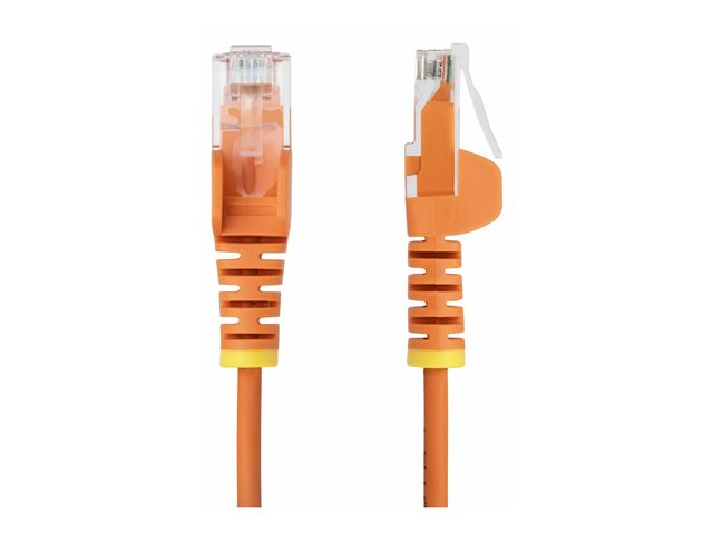 25cm Orange Slim CAT6 Ethernet Cable