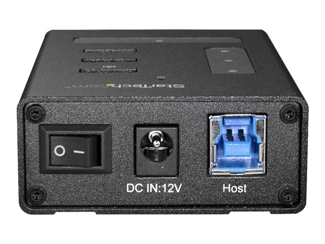StarTech.com 4 Port USB 3.0 Hub, USB Type-A to 1x USB-C & 3x USB-A, Commercial Metal USB Hub, SuperSpeed 5Gbps USB 3.1/3.2 Gen 1, Self Powered, BC 1.2 Fast Charge/Sync, Mountable/Rugged - Windows/macOS/Linux (HB30A3A1CST) - Hub - 3 x SuperSpeed USB 3.0 + 1 x USB-C - desktop - for P/N: SVA12M2NEUA, SVA12M5NA