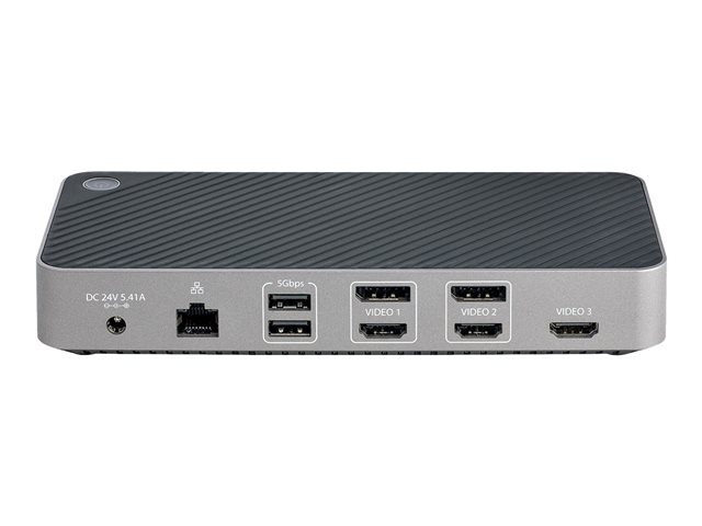 StarTech.com USB-C Triple Monitor Docking Station - HDMI/DP Triple 4k USB-C Dock - 5x USB Hub - GbE - 100W PD - Universal Multi Monitor Docking Station - Thunderbolt 3/4 Compatible (116E-USBC-DOCK) - Docking station - USB-C - 1GbE