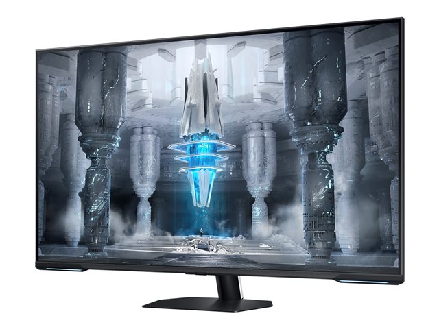 Samsung Odyssey Neo G7 S43CG700NU - G70NC Series - QLED monitor - Smart - gaming - 43\" - 3840 x 2160 4K @ 144 Hz - VA - 400 cd/m² - 4250:1 - DisplayHDR 600 - 1 ms - 2xHDMI, DisplayPort - speakers - black, white