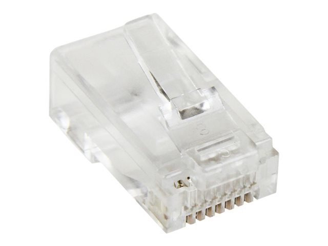 StarTech.com Cat5e RJ45 Stranded Modular Plug Connector - 50 Pkg - Bulk Cat 5e Plugs - 50x RJ45 Ends (CRJ4550PK) - Network connector - RJ-45 (M) - CAT 5e (pack of 50)