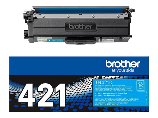 Brother TN421C - Cyan - original - toner cartridge - for Brother DCP-L8410, HL-L8260, HL-L8360, MFC-L8690, MFC-L8900