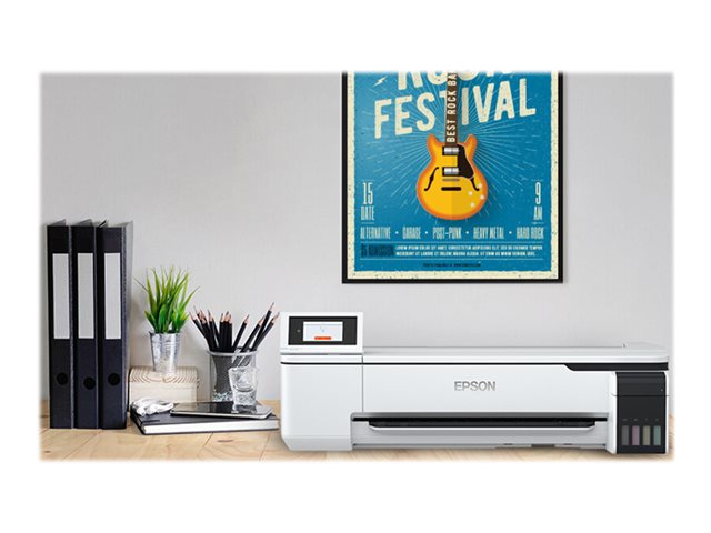 Epson SureColor SC-T3100X - 24\" large-format printer - colour - ink-jet - Roll A1 (61.0 cm) - 2400 x 1200 dpi - Gigabit LAN, Wi-Fi(n), USB 3.0 - cutter