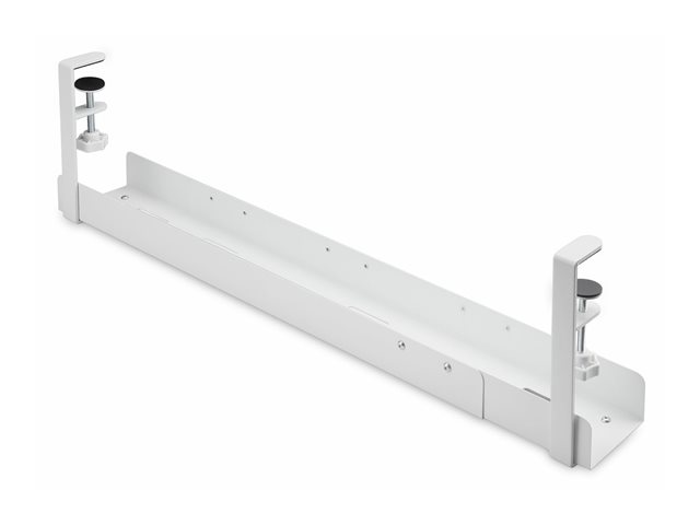StarTech.com Under Desk Cable Management Tray, Clamp-on Installation - Cable management tray - under-desk mountable - white - 120 cm
