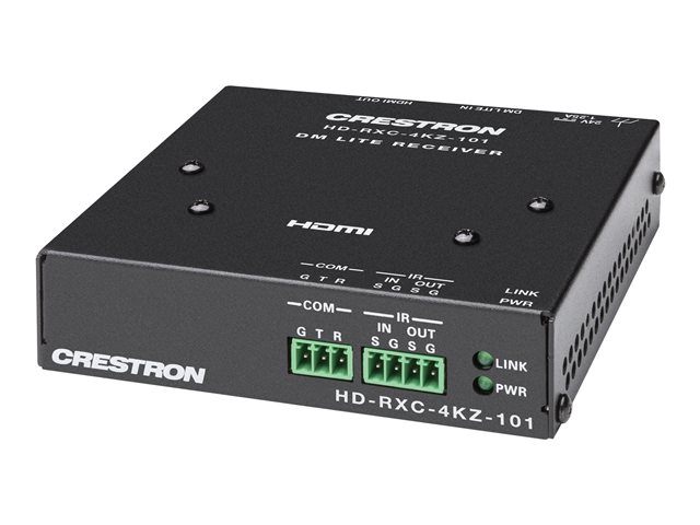 Crestron DM® Essentials 4K60 4:4:4 Receiver for HDMI®, RS-232, and IR Signal Extension over CATx Cable