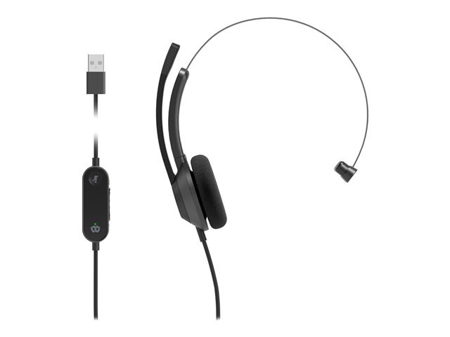 Headset 321 Wired Single Carbon Black