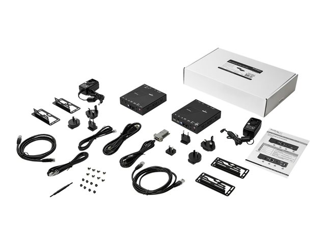 StarTech.com HDMI KVM Extender over IP Network - 4K 30Hz HDMI and USB over IP LAN or Cat5e/Cat6 Ethernet (100m/330ft) - Remote KVM Console - Video/audio extender - HDMI - up to 100 km - TAA Compliant