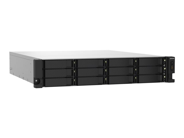QNAP TS-1232PXU-RP - NAS server - 12 bays - rack-mountable - SATA 6Gb/s - RAID RAID 0, 1, 5, 6, 10, 50, 60, JBOD - RAM 4 GB - Gigabit Ethernet / 2.5 Gigabit Ethernet / 10 Gigabit Ethernet - iSCSI support - 2U