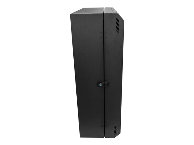 StarTech.com 6U Wall Mount Network Cabinet - Vertical Wall Mount Patch Panel Rack - 30\" Server Room Cabinet (RK630WALVS) - Rack enclosure cabinet - wall mountable - black - 6U