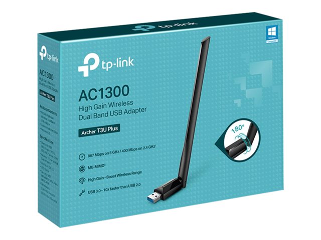 TP-Link Archer T3U Plus - Network adapter - USB 3.0 - Wi-Fi 5
