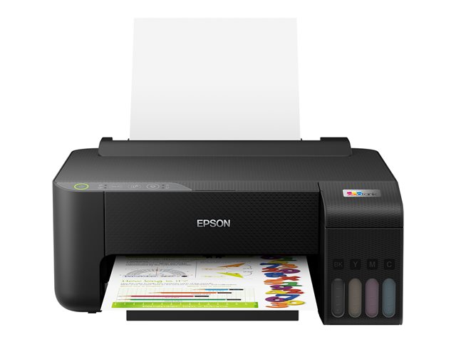 Epson EcoTank ET-1810 - Printer - colour - ink-jet - refillable - A4 - 5760 x 1440 dpi - up to 10 ppm (mono) / up to 5 ppm (colour) - capacity: 100 sheets - USB, Wi-Fi - black
