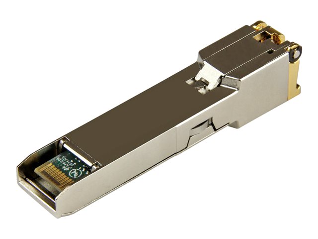 StarTech.com Extreme Networks 10070H Compatible SFP Module, 1000BASE-T, SFP to RJ45 Cat6/Cat5e, 1GE Gigabit Ethernet SFP, RJ-45 (Copper) 100m, Mini GBIC Transceiver, 1GbE Copper SFP Module - Lifetime Warranty (10070H-ST) - SFP (mini-GBIC) transceiver module (equivalent to: Extreme Networks 10070H) - GigE - 1000Base-T - RJ-45 - up to 100 m