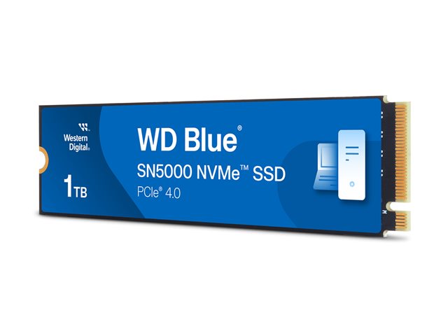 WD Blue SN5000 WDS100T4B0E-00CNZ0 - SSD - 1 TB - internal - M.2 2280 - PCIe 4.0 x4 (NVMe)