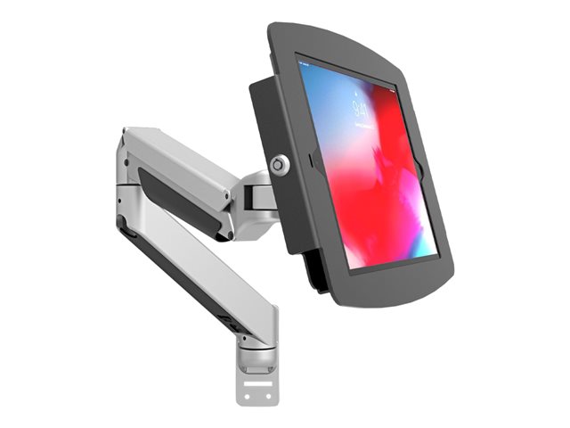 Compulocks iPad Pro 11\" (1-4th Gen) Space Enclosure Articulating Arm Mount - Mounting kit (articulating arm, enclosure) - for tablet - lockable - high-grade aluminium - black, silver - screen size: 11\" - desk-mountable - for Apple 11-inch iPad Pro (1st generation, 2nd generation, 3rd generation, 4th generation)