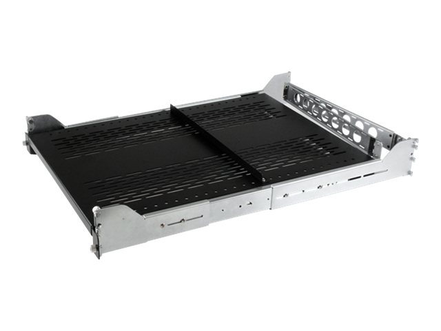 2U Adjustable Vented Sliding Rack Shelf