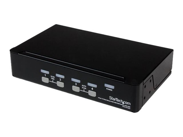 StarTech.com 4-Port USB KVM Swith with OSD - TAA Compliant - 1U Rack Mountable VGA KVM Switch (SV431DUSBU) - KVM switch - 4 x KVM port(s) - 1 local user - desktop - for P/N: IM12D1500P, RACKCOND17HD, RKCONS1701, SVA12M2NEUA, SVA12M5NA, SVUSBVGA10, SVUSBVGA6