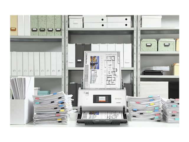 Epson WorkForce DS-30000 - Document scanner - Contact Image Sensor (CIS) - Duplex - A3 - 600 dpi x 600 dpi - up to 70 ppm (mono) / up to 70 ppm (colour) - ADF (120 sheets) - up to 30000 scans per day - USB 3.0
