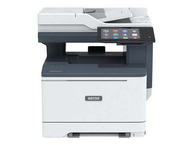 Xerox VersaLink C415V_DN - Multifunction printer - colour - laser - Legal (216 x 356 mm) (original) - Legal (media) - up to 42 ppm (copying) - up to 42 ppm (printing) - 251 sheets - 33.6 Kbps - Gigabit LAN, USB 2.0, USB host, NFC - Green World Alliance return programme
